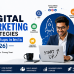 Best digital marketing strategies for startups in India 2026 including SEO, content marketing, email marketing, influencer marketing, performance marketing, and analytics.